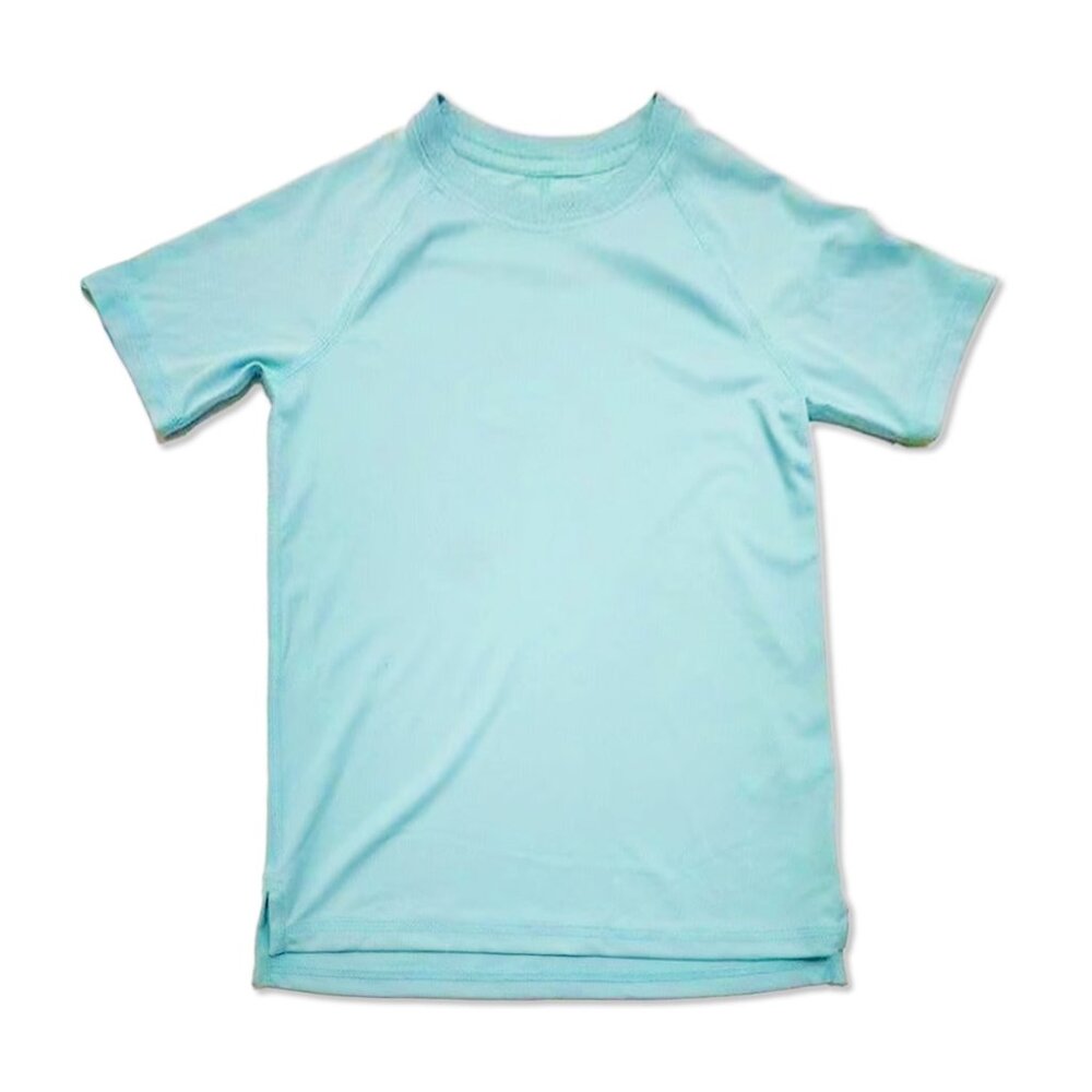 NWT Turquoise Green Short-Sleeve Performance T-Shirt - Boys Size S, M Activewear